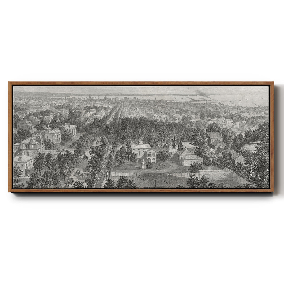 City of Buffalo - Floater Framed Canvas Print