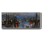 The Port of Le Havre, Night Effect, 1873 - Floater Framed Canvas Print