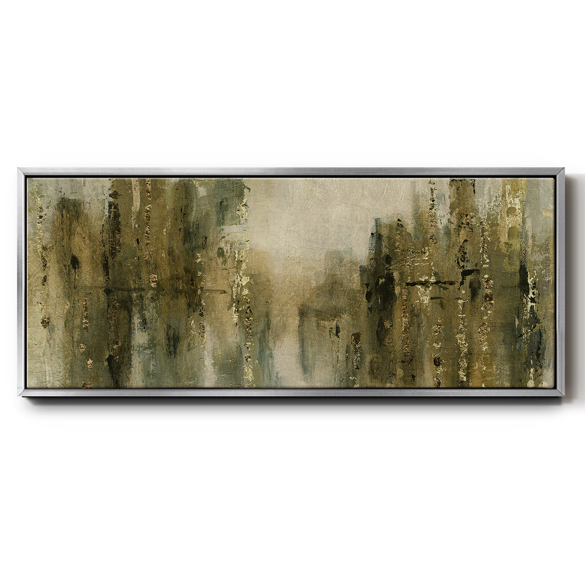 Gold City Shine - Floater Framed Canvas Print