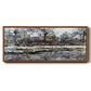 Snow in Vétheuil - Floater Framed Canvas Print