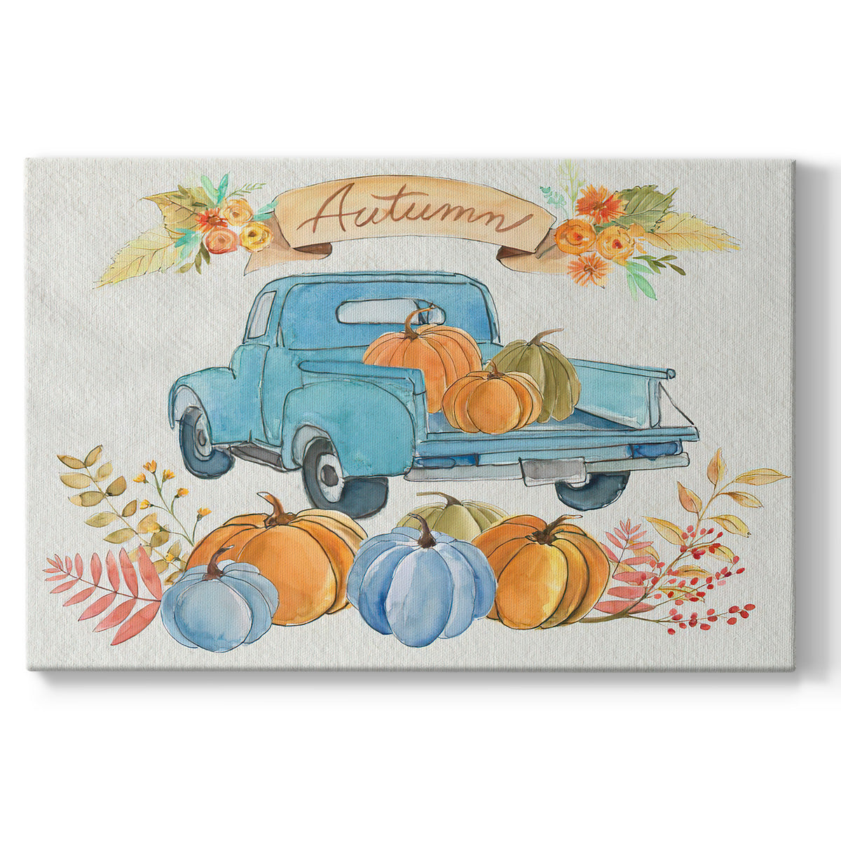 Happy Autumn Premium Gallery Wrapped Canvas - Ready to Hang