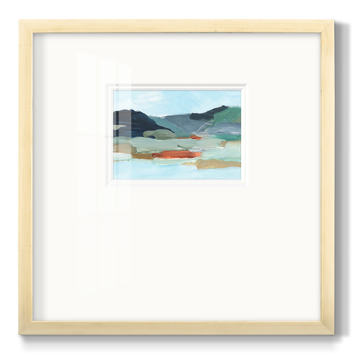 Autumn Mountains II - Double Matboard Framed Print