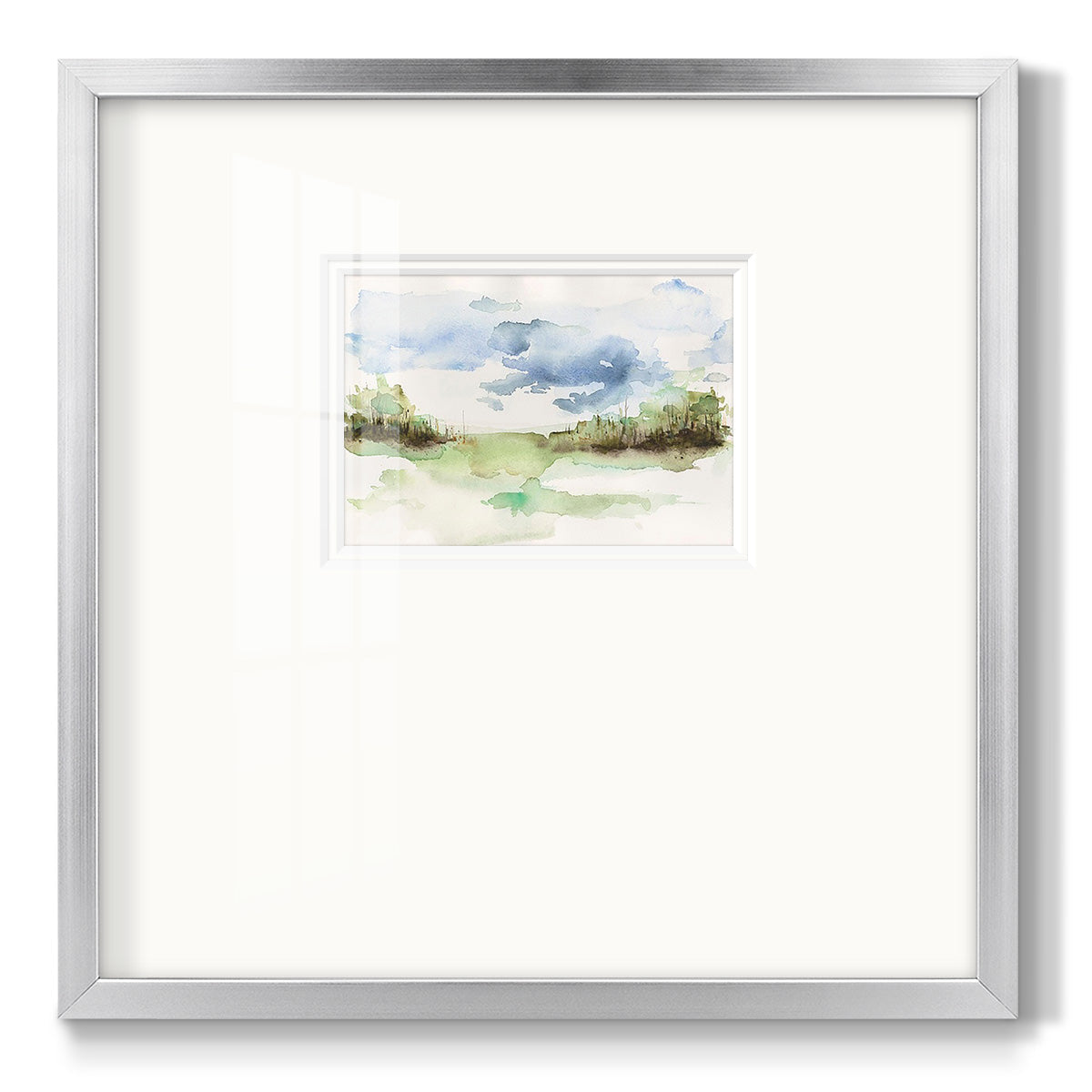Brush Thickets I - Double Matboard Framed Print