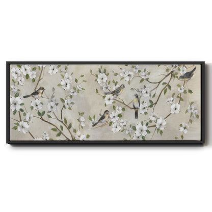 Flocking Together - Floater Framed Canvas Print