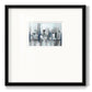 Cityscape in Blues - Double Matboard Framed Print