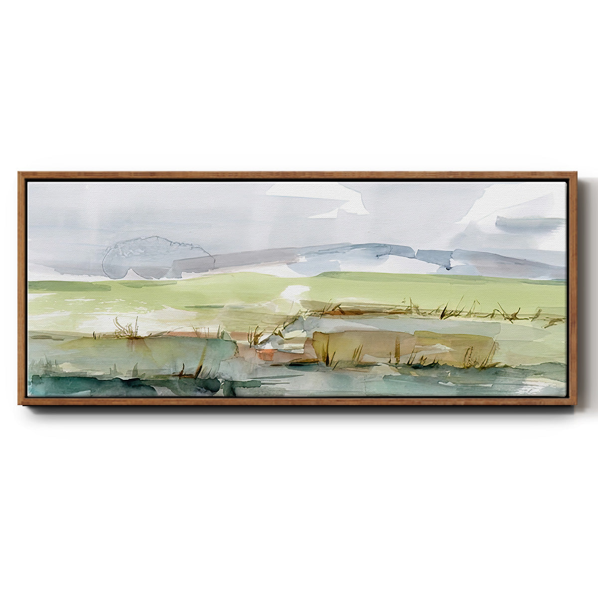 Pastel Inlet I - Floater Framed Canvas Print