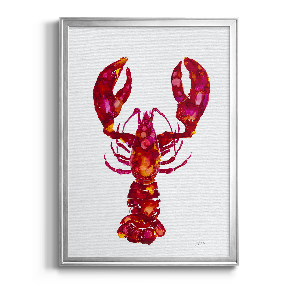 Lobster - Modern Framed Canvas Print