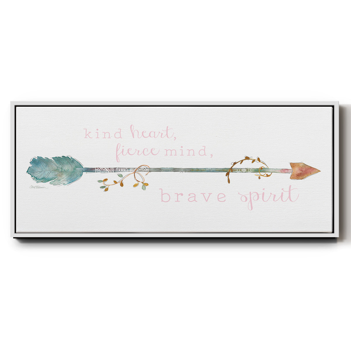 Brave Spirit - Floater Framed Canvas Print