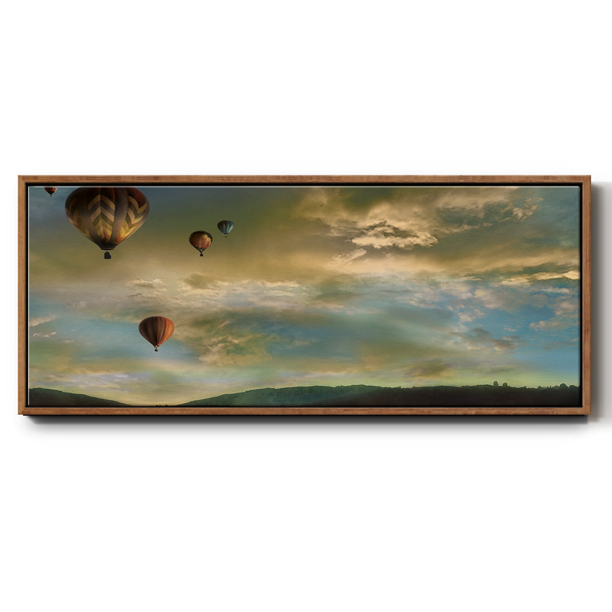 Sunset Rendezvous - Floater Framed Canvas Print