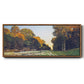 The road from Chailly to Fontainebleau by Monet - Floater Framed Canvas Print