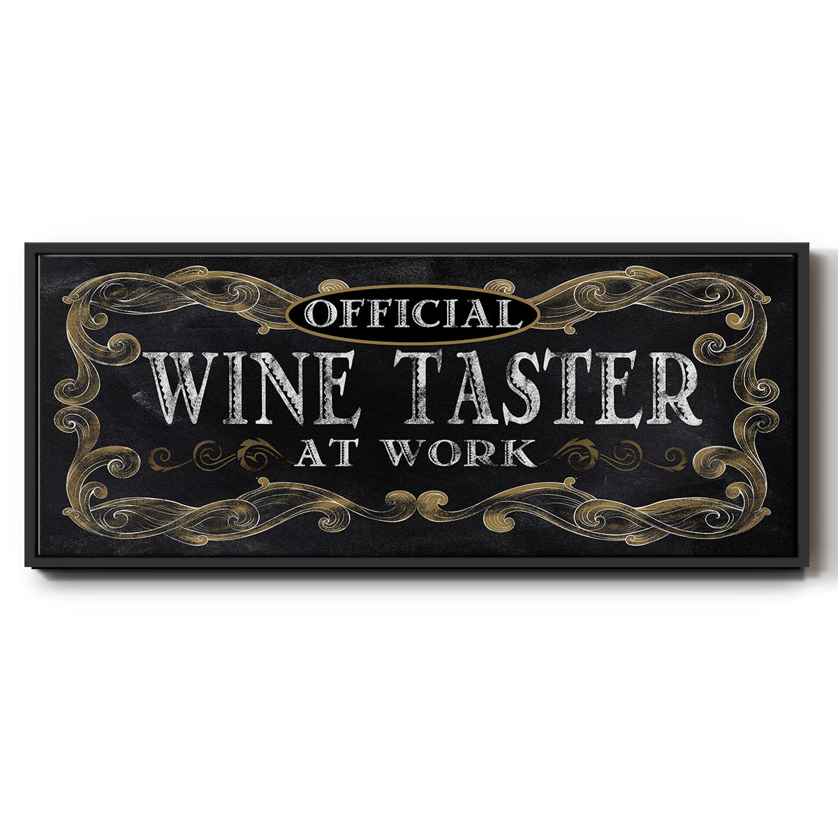 Wine Taster - Floater Framed Canvas Print