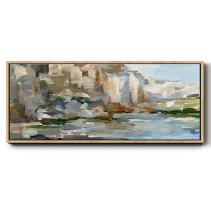 Western Cliffs I - Floater Framed Canvas Print
