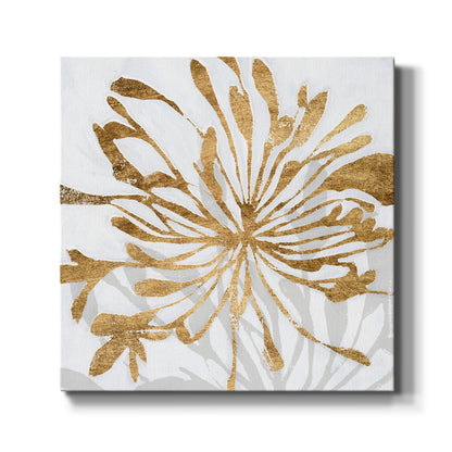 Golden Gilt Bloom I - Canvas Art Print