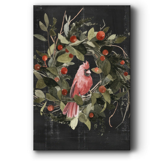 Christmas Cardinal II - Gallery Wrapped Canvas