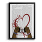 Boxer Love - Modern Framed Canvas Print