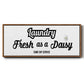 Daisy Laundry - Floater Framed Canvas Print