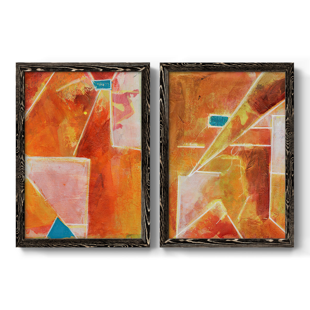 Primary Connection V - Premium Framed Canvas 2 Piece Set - Ready to Hang