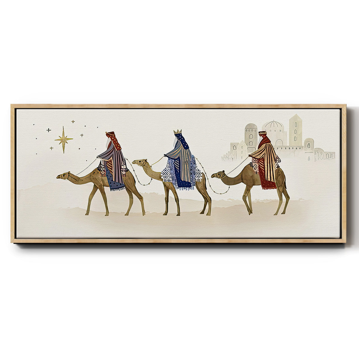 Away in a Manger Collection D - Floater Framed Canvas Print