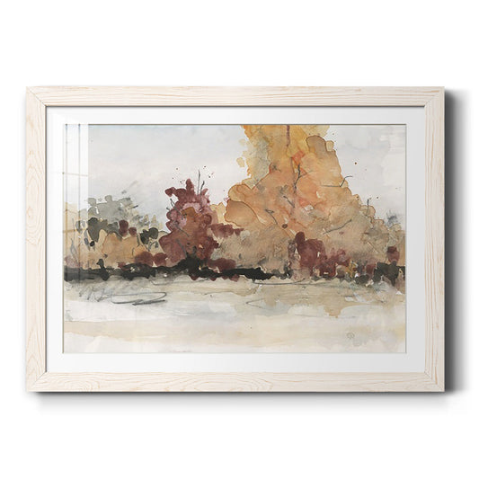 The Autumn View II - Barnwood Framed Art Print