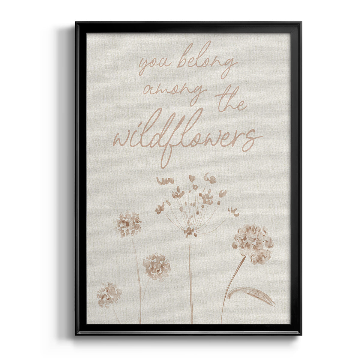 Wildflowers - Modern Framed Canvas Print