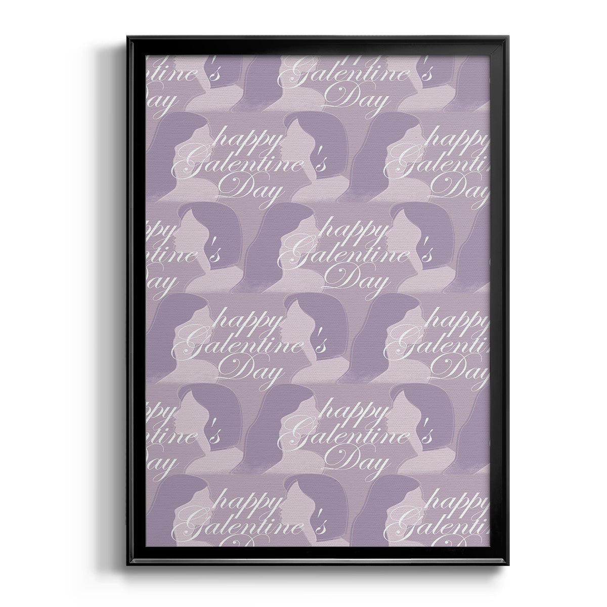 Happy Galentine's Day Collection E - Modern Framed Canvas Print