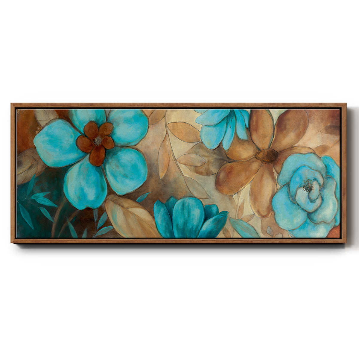 Garden Glow I - Floater Framed Canvas Print