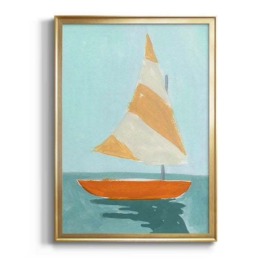 Small Sail I - Modern Framed Canvas Print