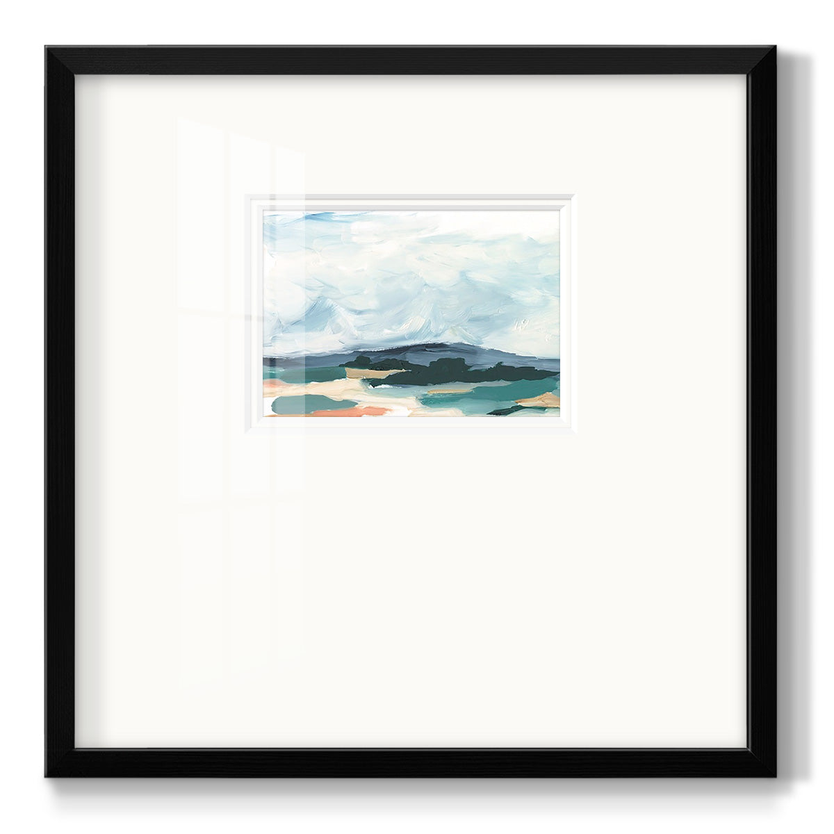 Pastel Vista I Premium Framed Print Double Matboard