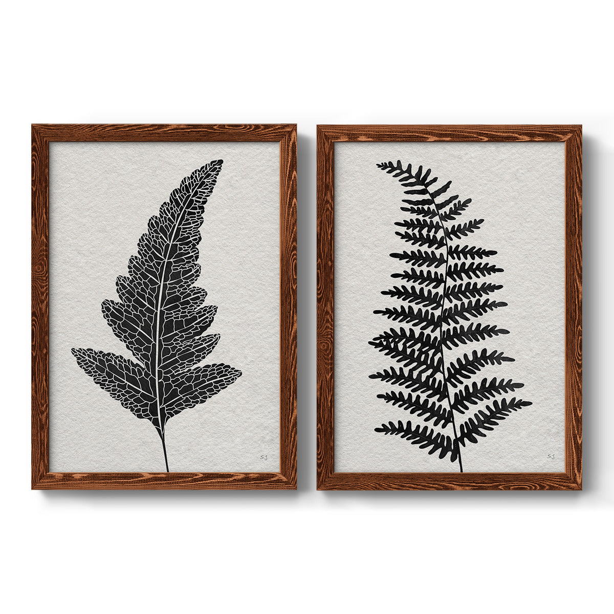 Forest Fern I - Premium Framed Canvas 2 Piece Set - Ready to Hang