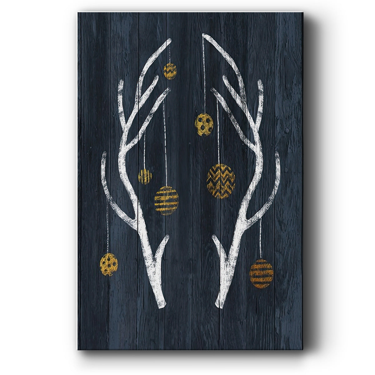 Antlers & Ornaments - Gallery Wrapped Canvas