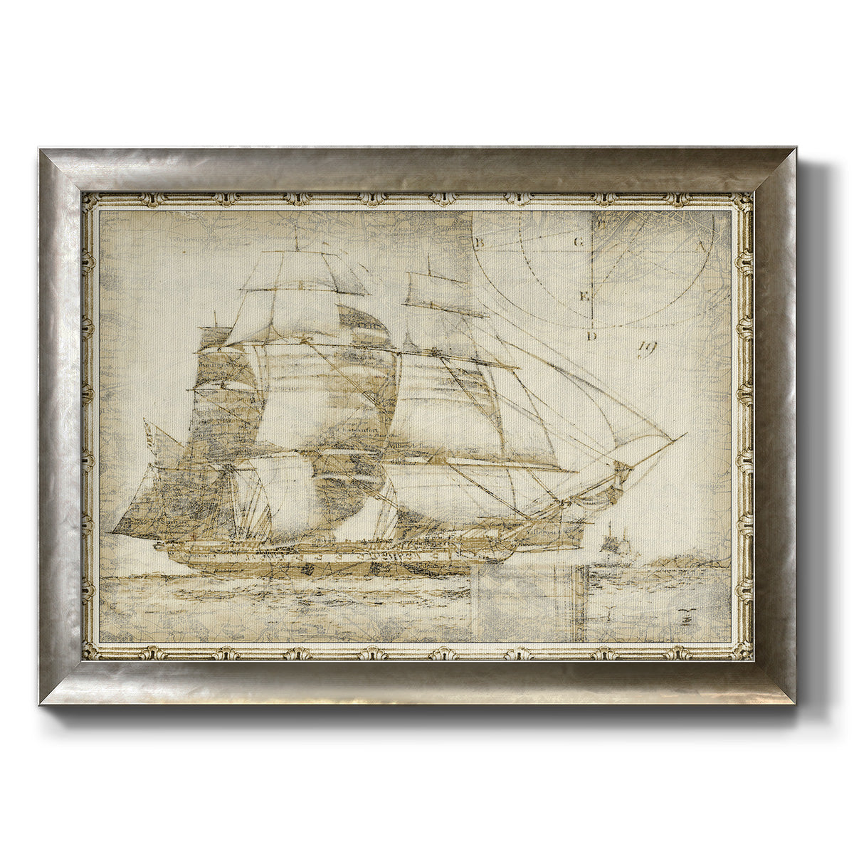 Ghost Ship I Premium Framed Canvas- Ready to Hang