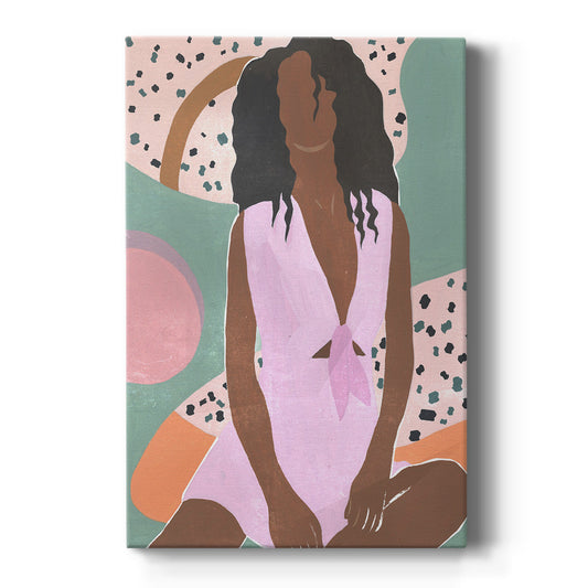 Curly Lady III Premium Gallery Wrapped Canvas - Ready to Hang