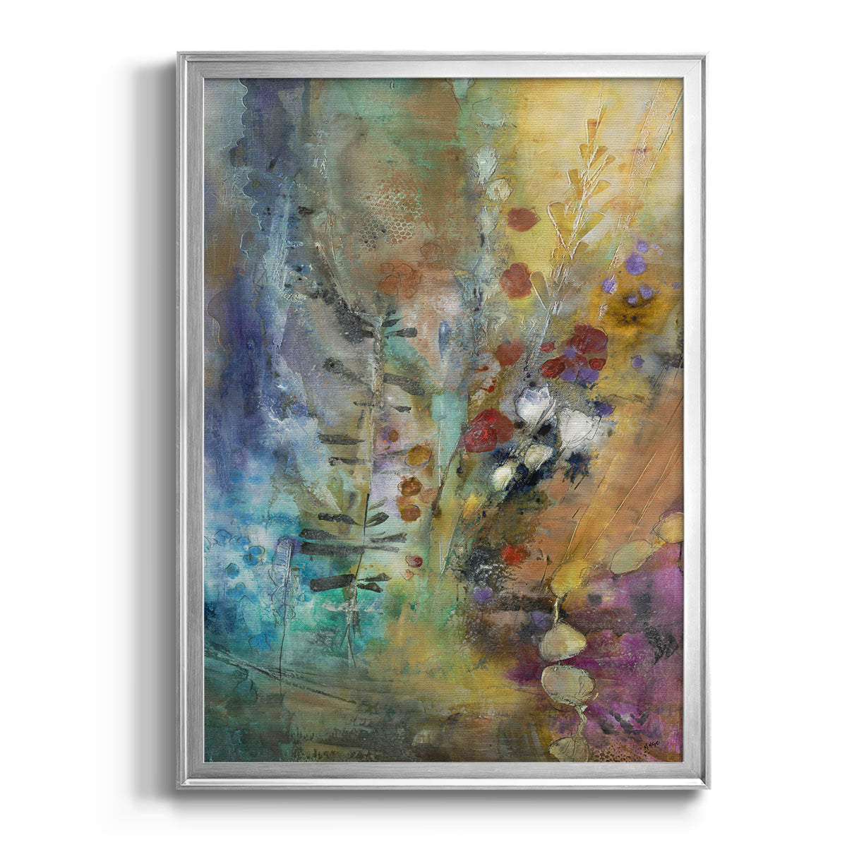 Fall Fling - Modern Framed Canvas Print