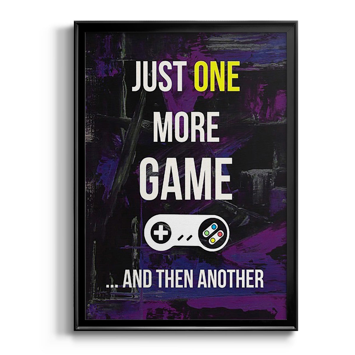 Gamer at Play II - Modern Framed Canvas Print