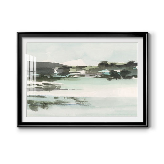 Turquoise Marsh II - Modern Framed Art Print