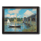 The Road Bridge At Argenteuil - Ornate Framed Canvas Print