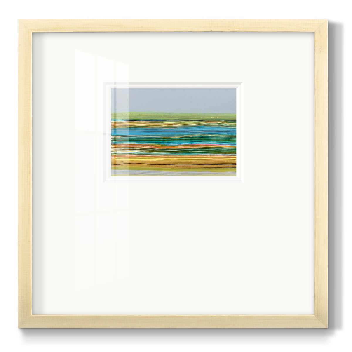 Parallel Striae II Premium Framed Print Double Matboard