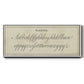 Manuscript Sampler II - Floater Framed Canvas Print