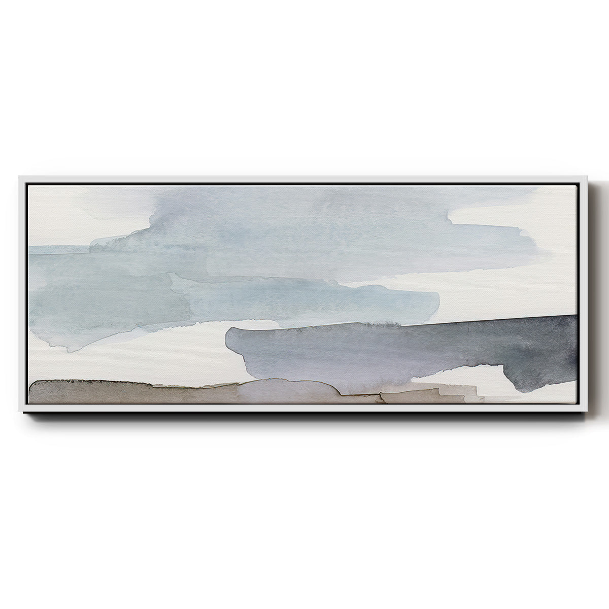 Coastal Tones III - Floater Framed Canvas Print