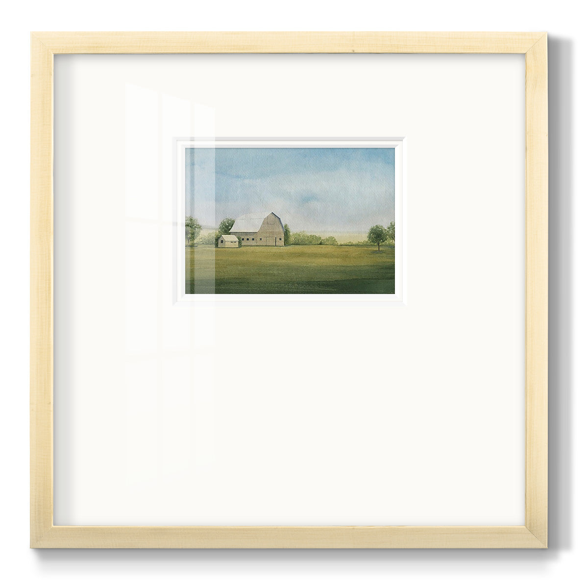Grove Farm II - Double Matboard Framed Print
