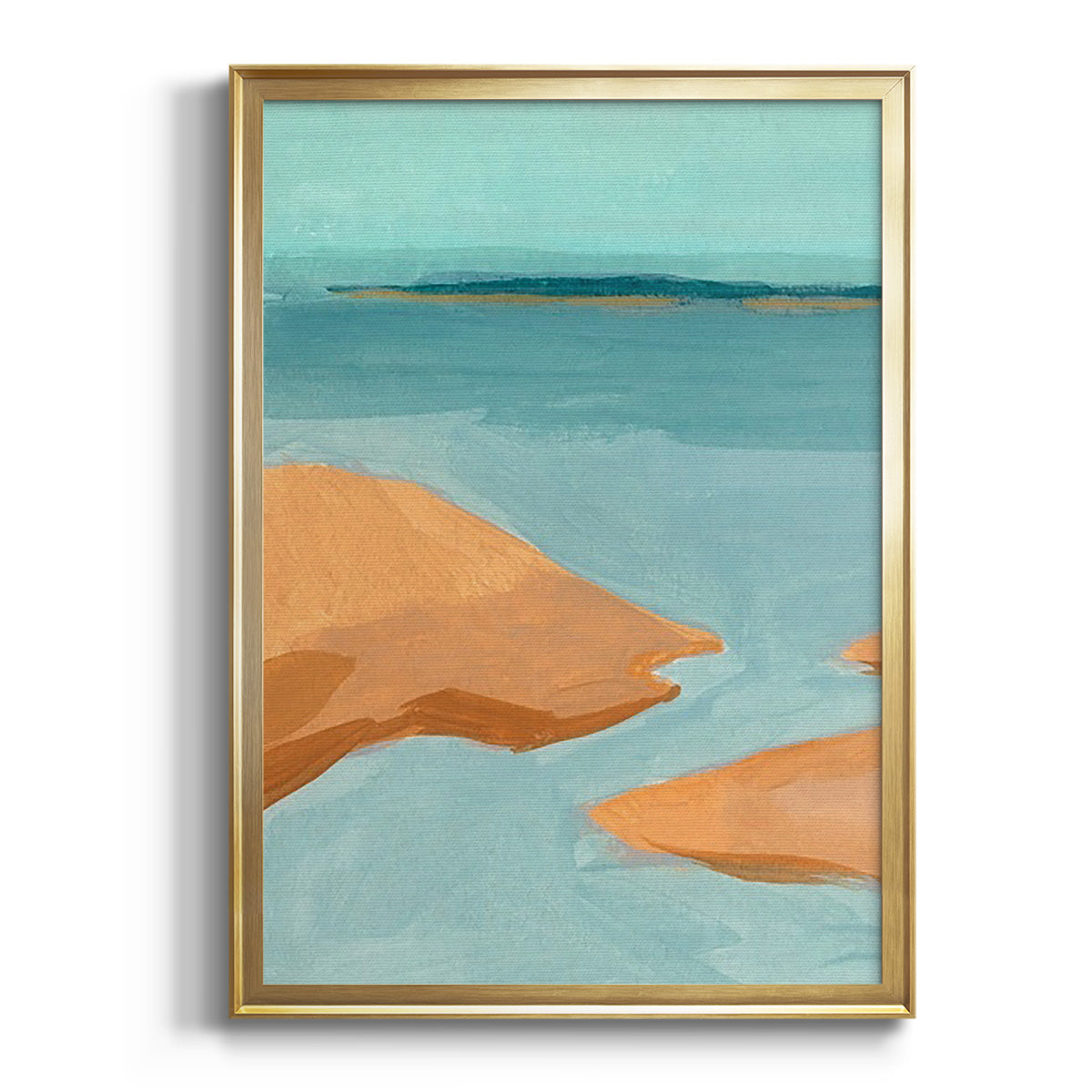 Out on the Sandbar IV - Modern Framed Canvas Print