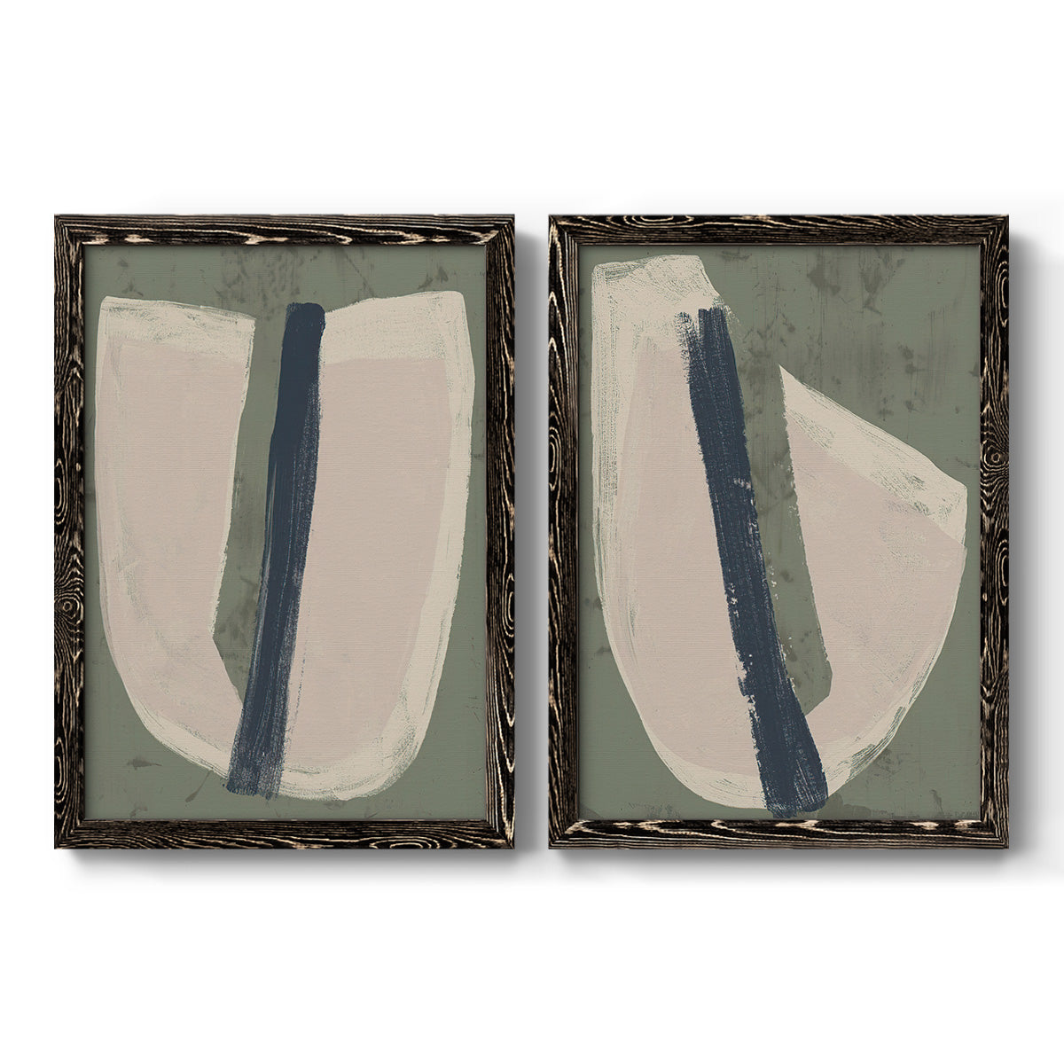 Paper Slice III - Premium Framed Canvas 2 Piece Set - Ready to Hang