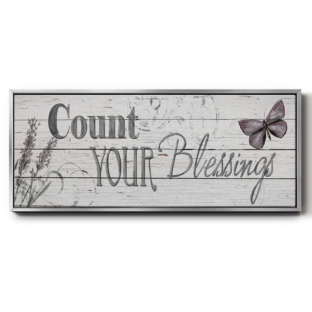 Count Your Blessings - Floater Framed Canvas Print