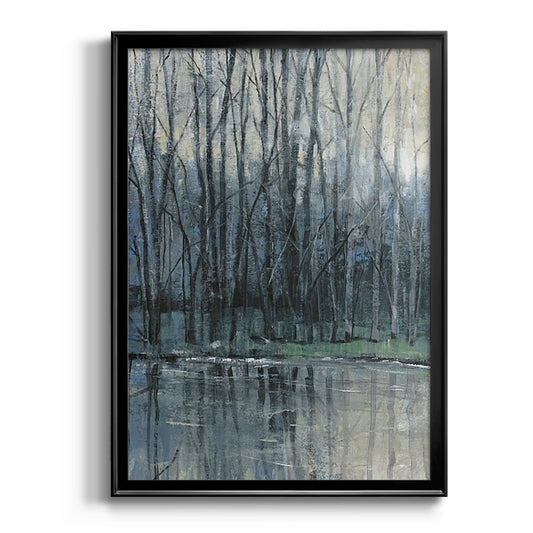 Morning Drizzle I - Modern Framed Canvas Print