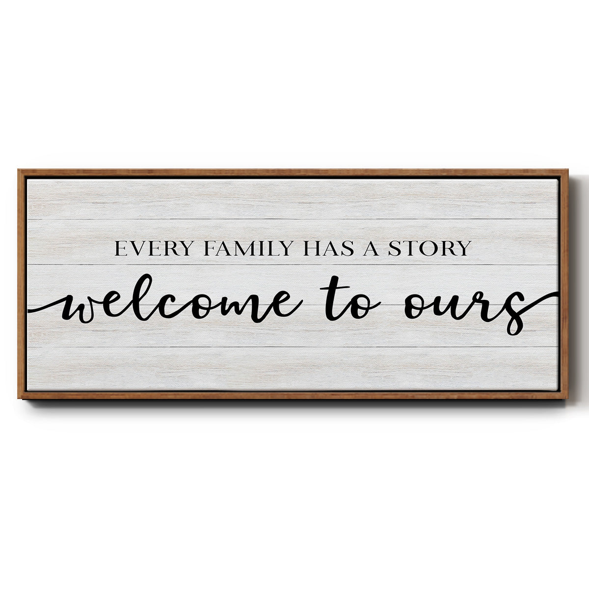 Family Story - Floater Framed Canvas Print