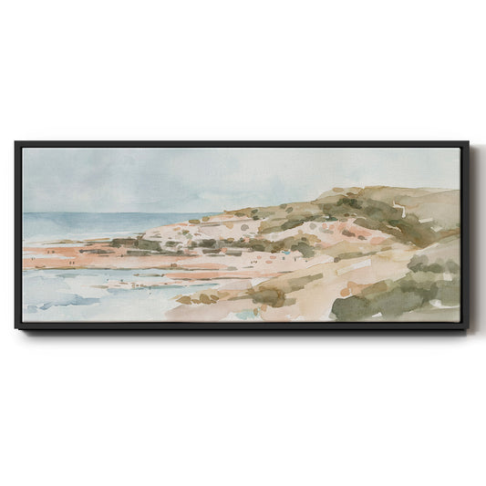 Neutral Seaside II - Floater Framed Canvas Print