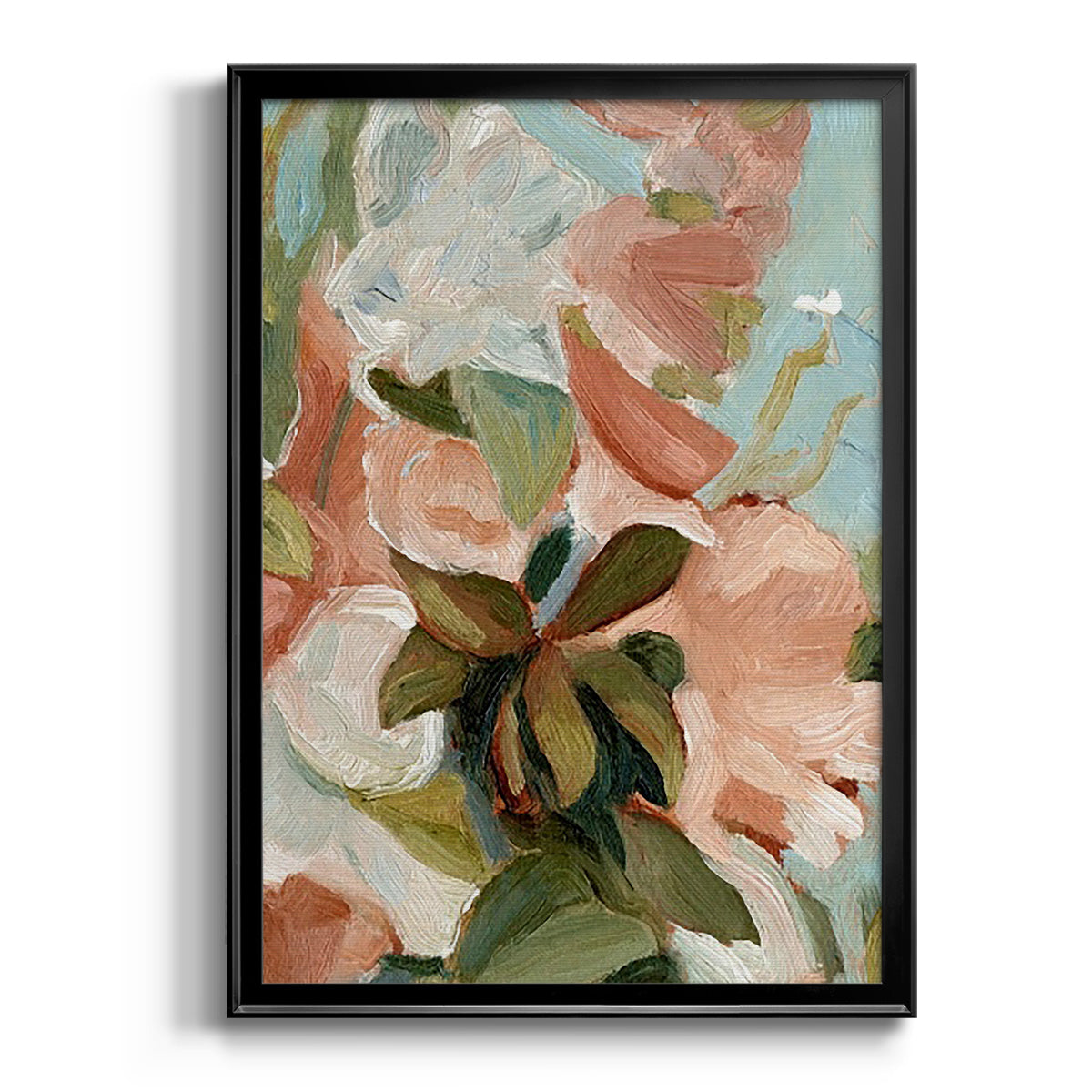 Bouquet Scatter IV - Modern Framed Canvas Print