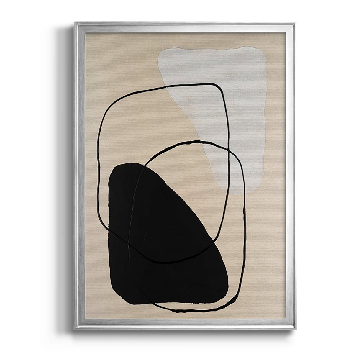 Avant Mod II - Modern Framed Canvas Print