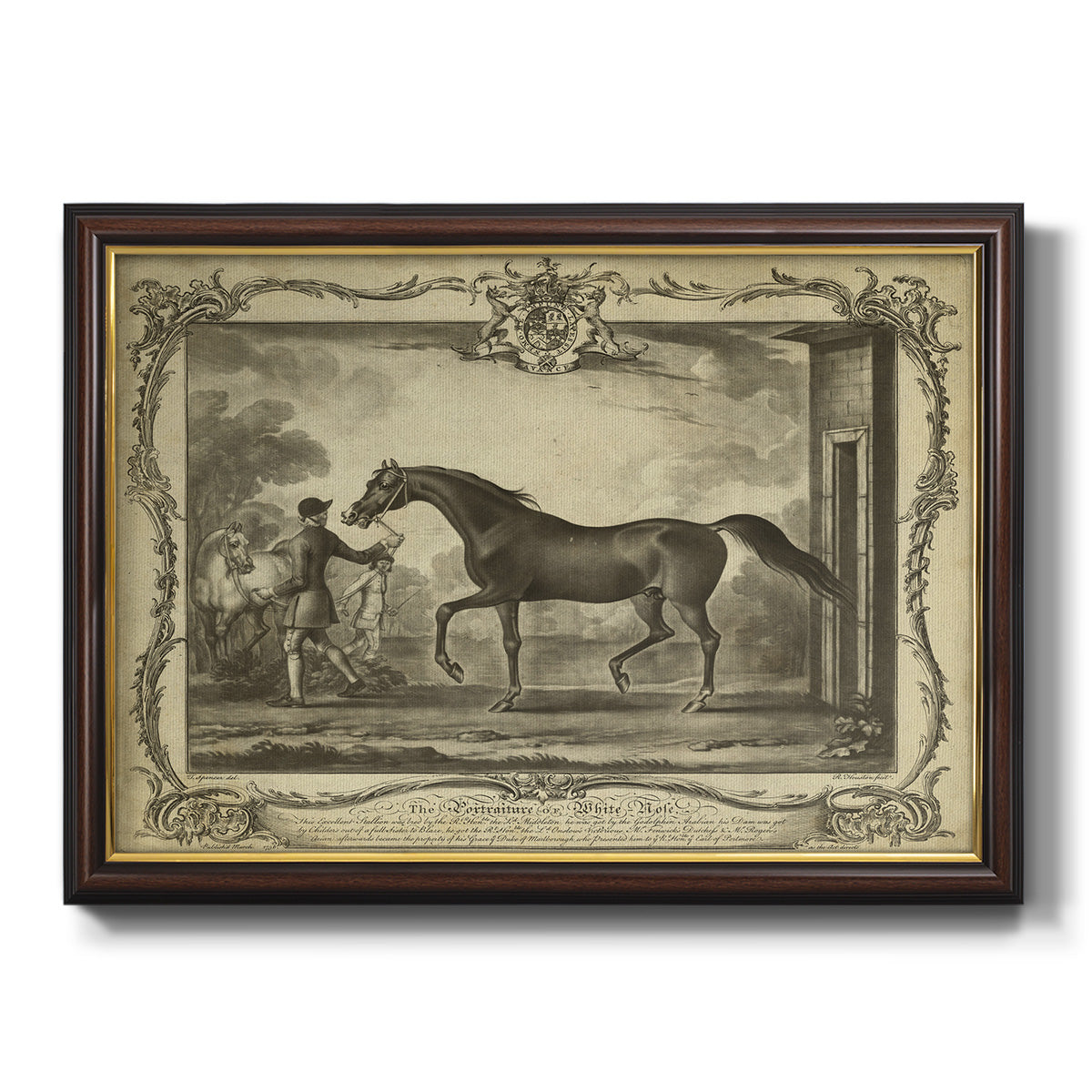 Distinguished Horses IV Premium Framed Canvas- Ready to Hang