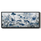 Inky Indigo - Floater Framed Canvas Print